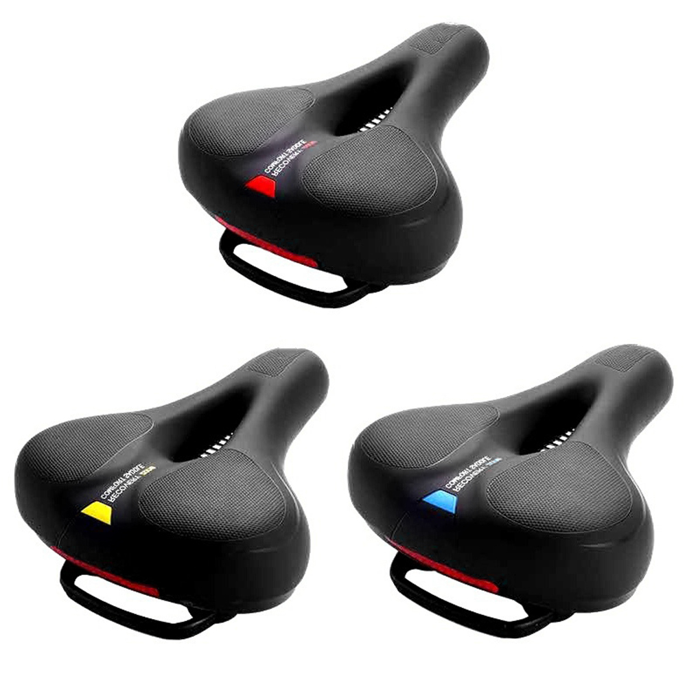 

Mountain Bike Saddles Soft Shock Absorption Thickened Bicycle Seat Cushion, Yellow, 501 Original