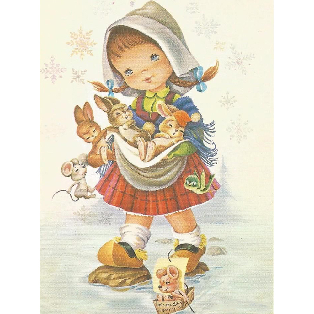 

Child Life - 11CT Stamped Cross Stitch - 50*40CM, 501 Original