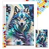 (40*60cm)Wolf - Full Square Drill Diamond Painting