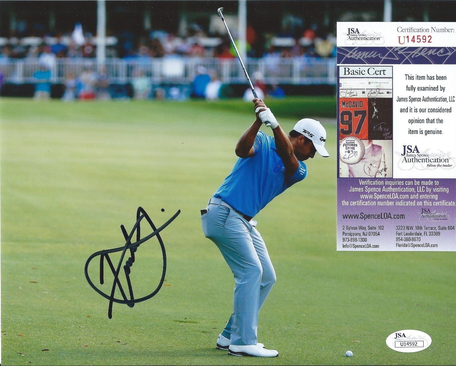 XANDER SCHAUFFELE Signed Autographed 8x10 Photo Poster painting PGA Golf ROY Masters JSA COA 7