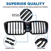 BILLDIO G01 G02 Grill - Black Kidney Grille Compatible With 2022-IN BMW X3 G01 X4 G02 ABS Single Slat Gloss Black Grille