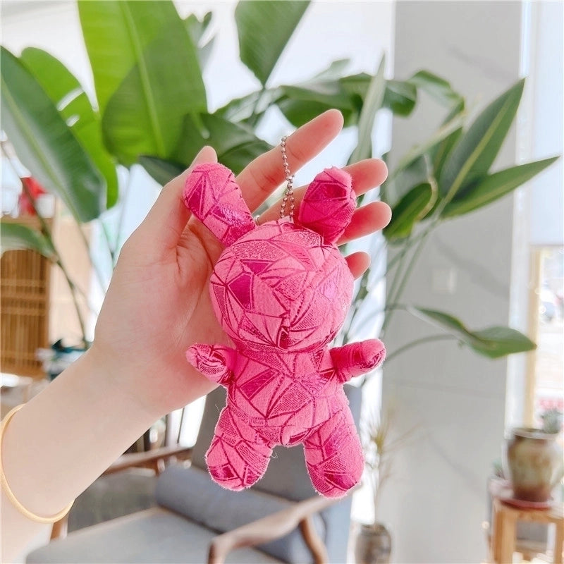 Cartoon Style Cute Bear Pp Cotton Women’s Bag Pendant Keychain