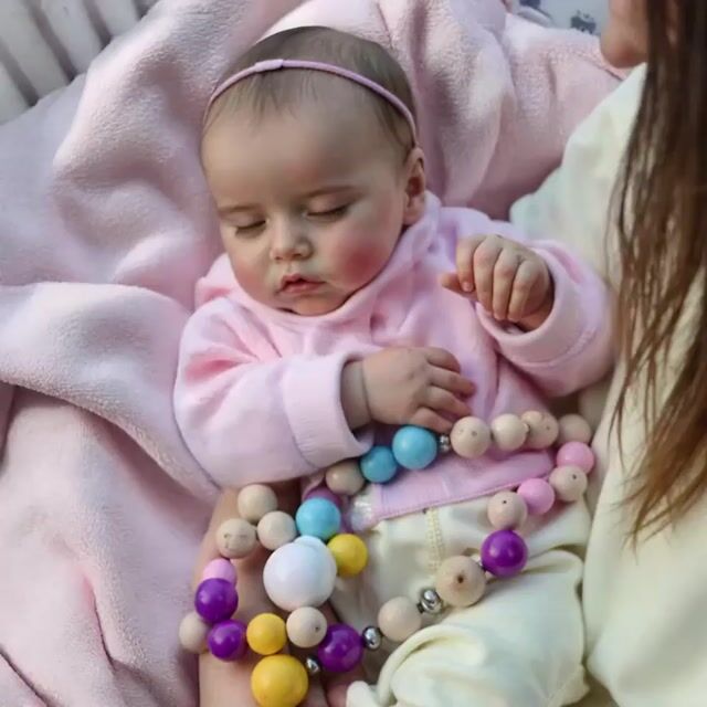 [Adorable Asleep Girl] 12'' Super Trending Realistic Washable Reborn Baby Doll Sanne, Weighted Baby Lifelike Reborn