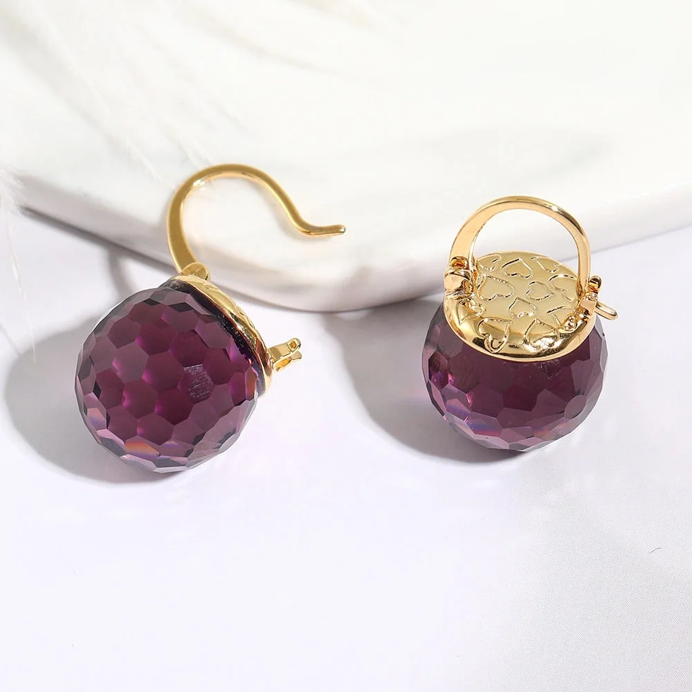 Austrian Crystal Ball Earrings