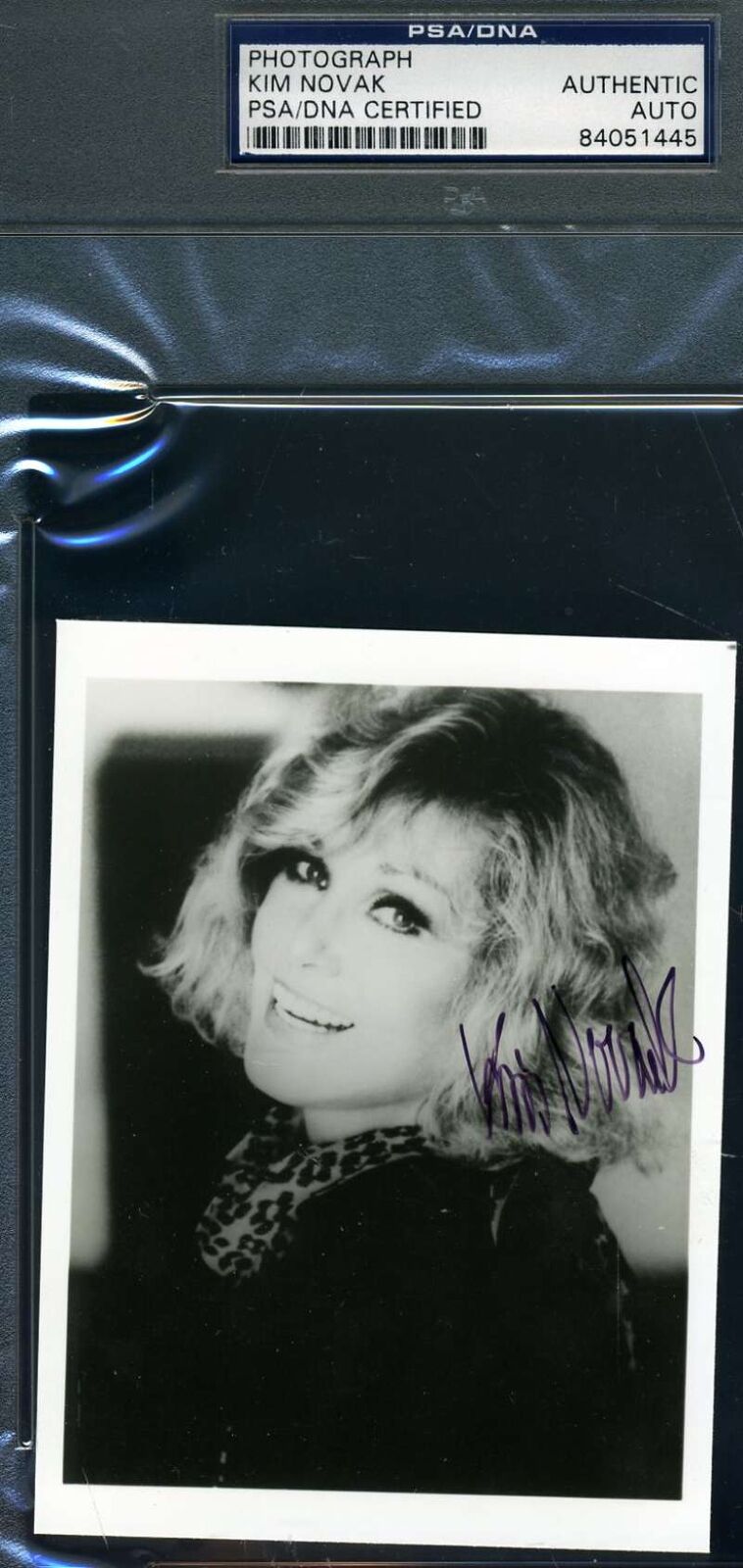 Kim Novak 手写签名 PSA DNA COA 真品证书照片亲笔签名的正品