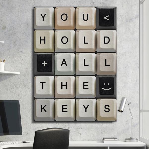 You Hold All The Keys Canvas Wall Art