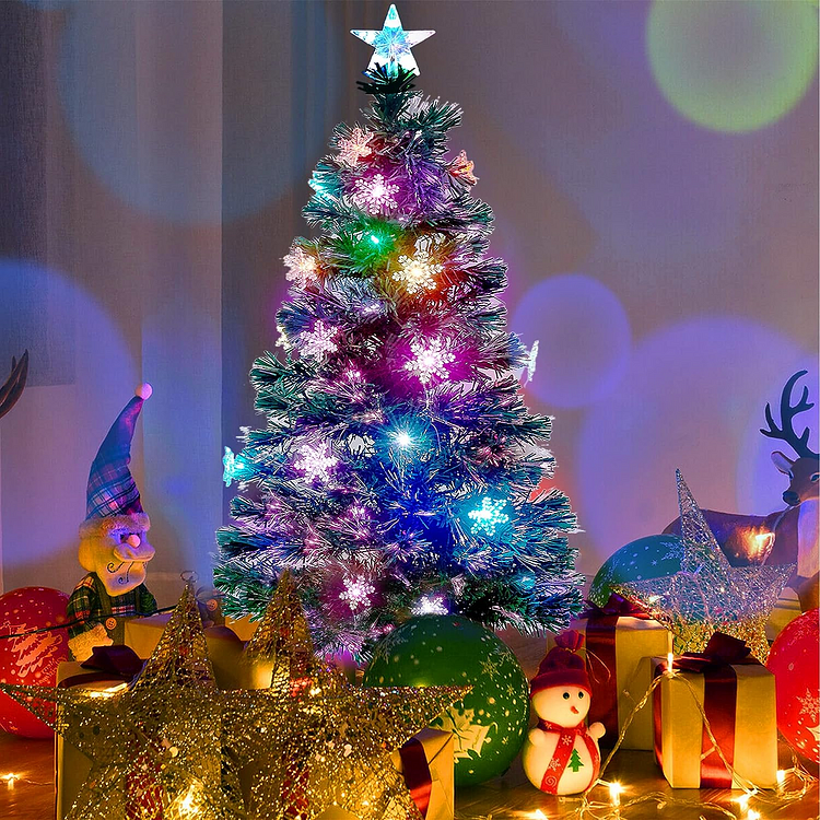 🔥kukelife🔥Christmas-view the collection 7 5 ft elegant grand fir led pre lit artificial christmas tree with timer with 2000 warm white lights