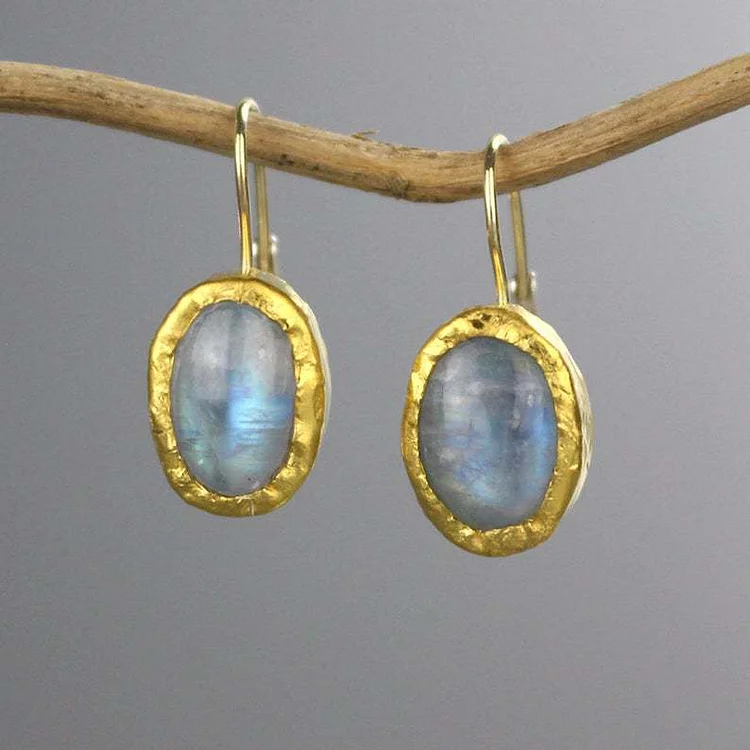 Vintage Moonlight Natural Stone Earrings