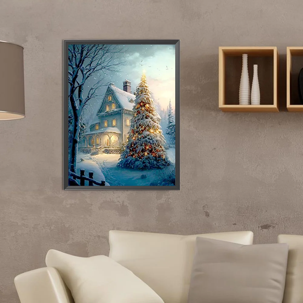 Diamond Painting - Full Round Drill - Xmas Tree(Canvas|30*40cm)