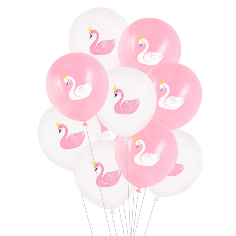 10/15pcs Swan Latex Balloons for Wedding Girl Birthday Party Decoration Baby Shower Party Supplies Air Helium Globos Kids Toy