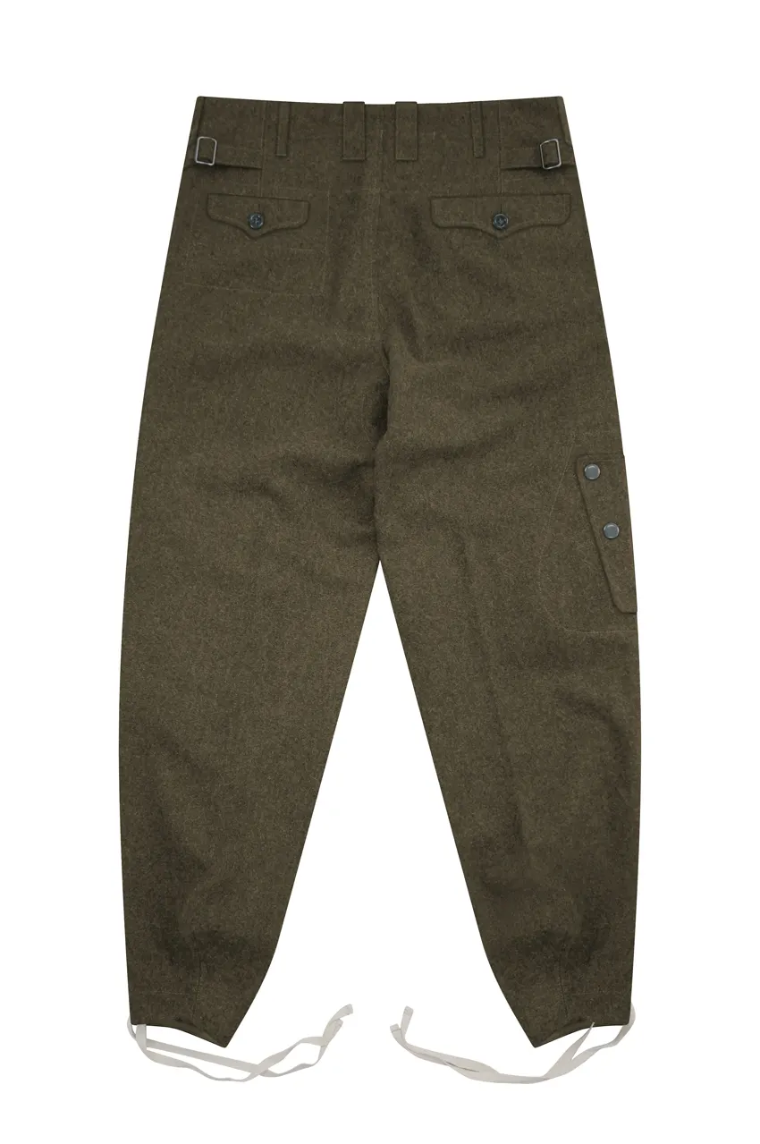   Luftwaffe German Fallschirmj&auml;ger M38 Brown Wool Jump Trousers German-Uniform