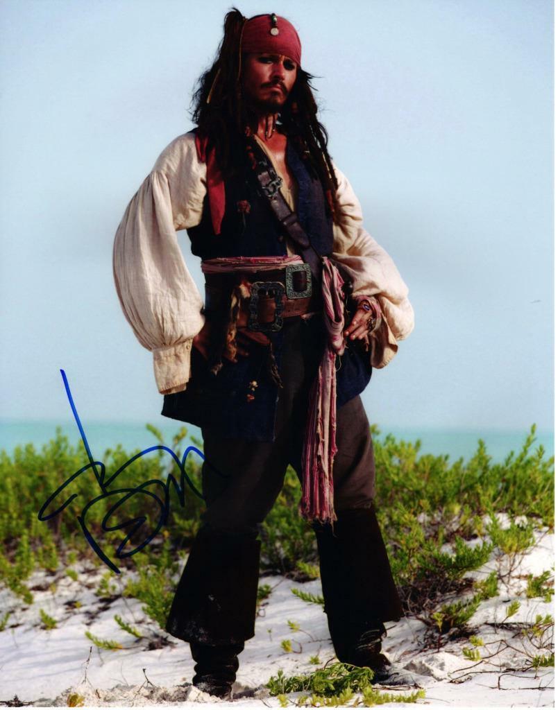 Johnny Depp signed 11x14 autographed Photo Poster painting + COA