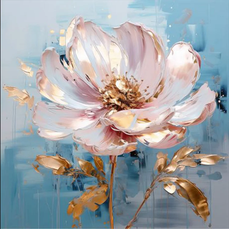 Platinum Flower 40*40CM (Canvas) Full Round Drill Diamond Painting gbfke