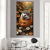 >SALE<5D DIY Full Round Drill Diamond Painting Hedgehogs Kit Home Decoration 40x80cm