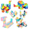 Snake Twist Cube Stress Relief Educational Toys Children Gifts Magic Snake Ruler Puzzle Folding Educational