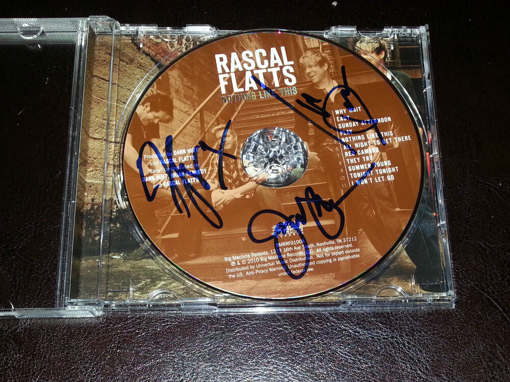 RASCALL FLATTS 'NOTHING LIKE THIS' GROUP SIGNED CD *COA *LEVOX *DEMARCUS *ROONEY