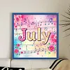 July-18CT Stamped Cross Stitch 25*25cm/9.84*9.84in tapestrymarket
