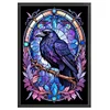 Crow Stained Glass-11CT Stamped Cross Stitch 40*60cm(Big Size)