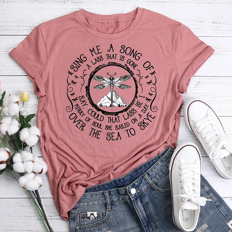 Sing me a song dragonfly T-Shirt Tee -06391-Annaletters