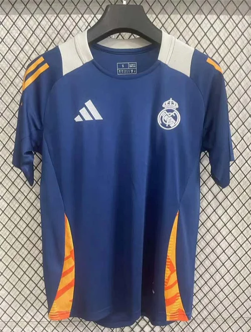 2025/2026 Real Madrid Training Wear Dark blue Football Shirt 1:1 Thai Quality