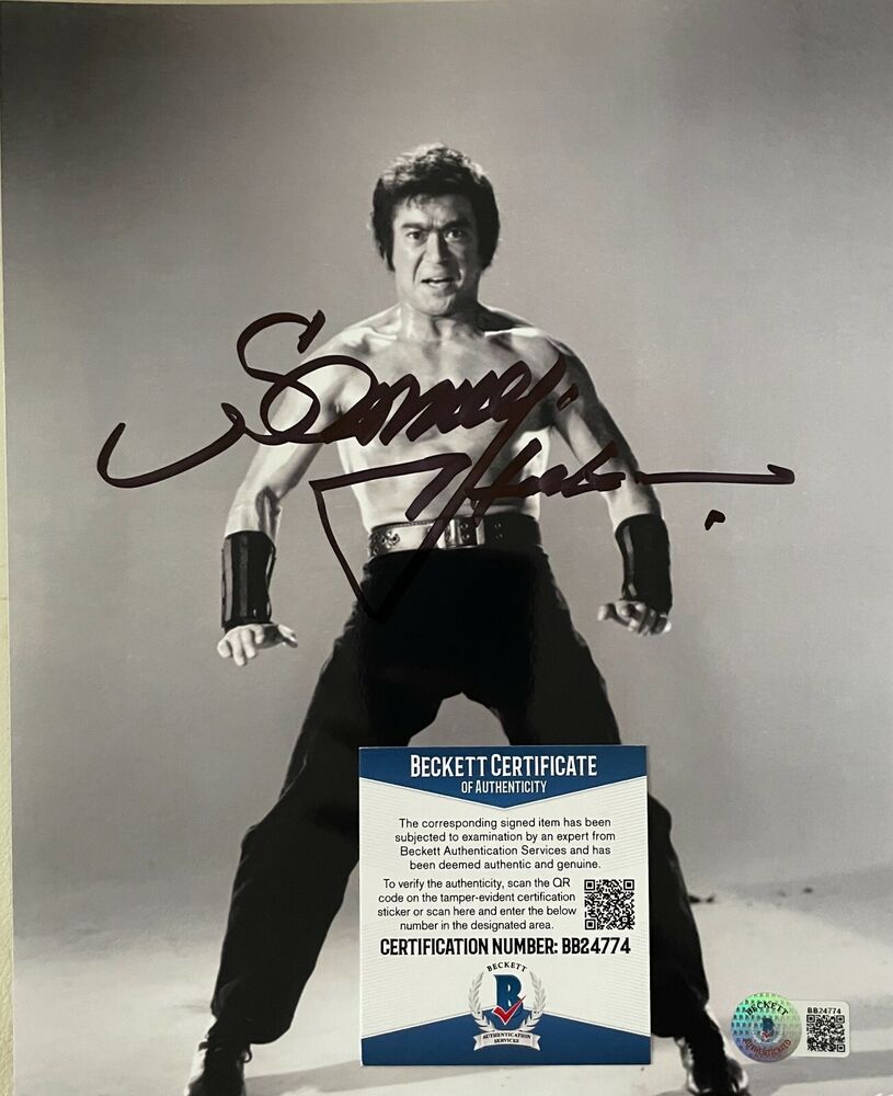 Sonny Chiba Street Fighter Original Autographed 8X10 Photo Poster painting w/Beckett 2 (776)