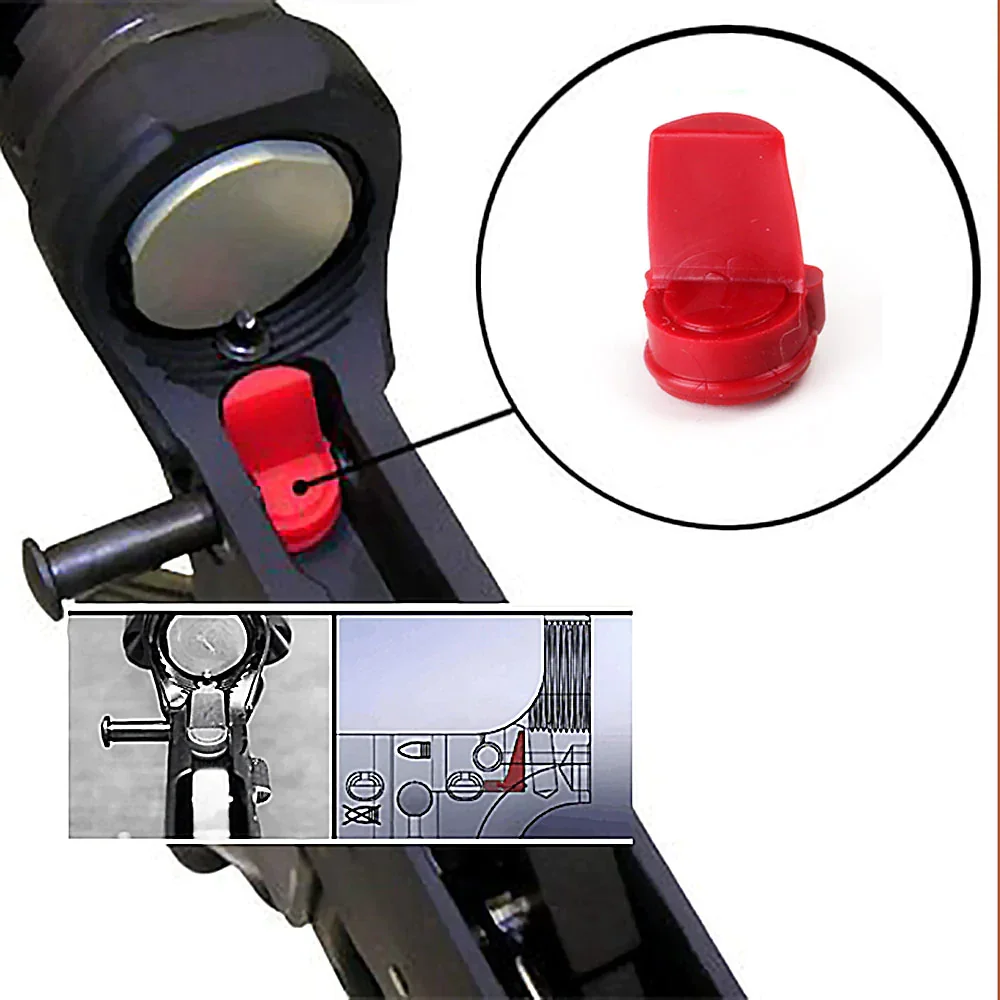 ohhunt® Rubber Accu Wedge 5 Pcs for AR15/M4/M16 Rifles - Black Red Yellow