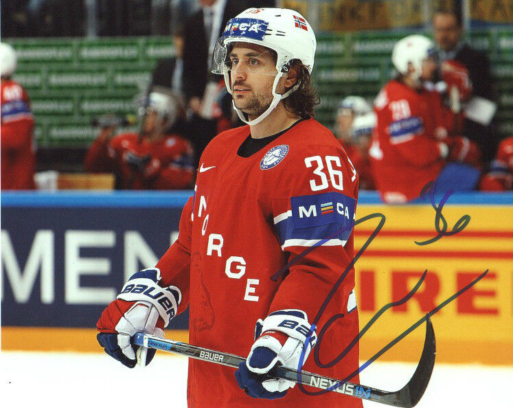 Norway Mats Zuccarello Autographed Signed 8x10 NHL Photo Poster painting COA AA