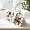 6PCS DIY Diamond Art Greeting Cards Christmas Animal Congratulations Cards Gift