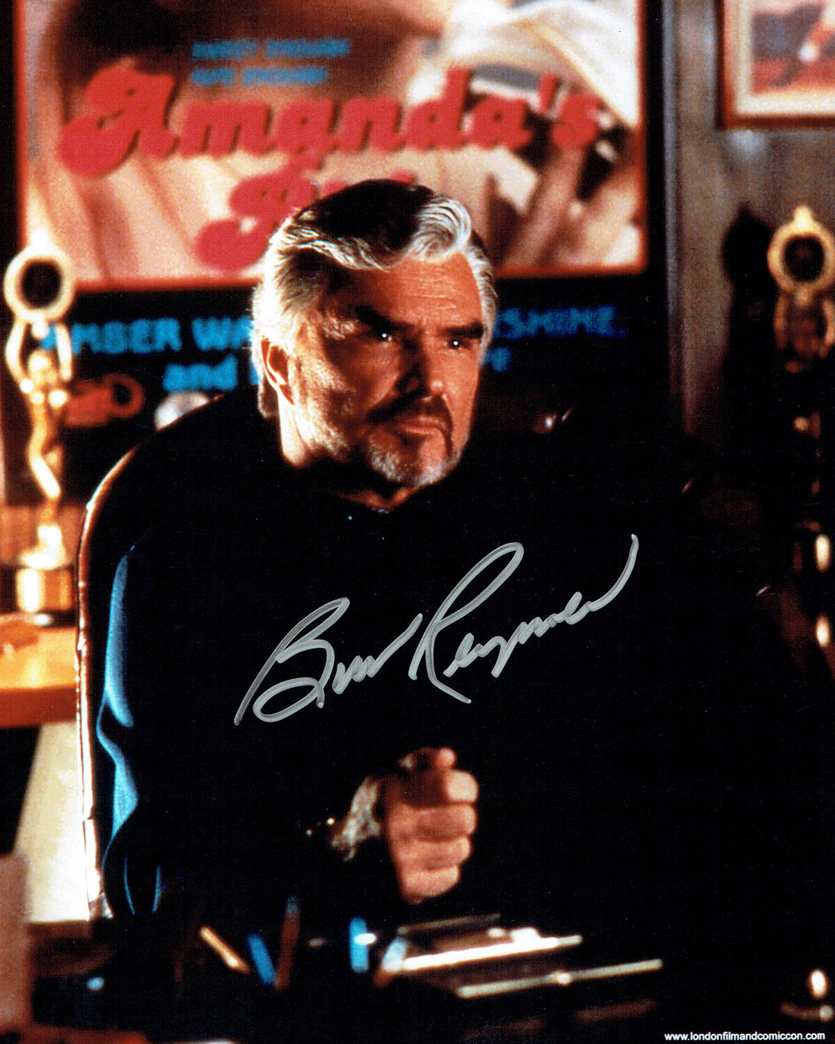 Burt REYNOLDS SIGNED Autograph 10x8 Boogie Nights Photo Poster painting AFTAL COA American Actor