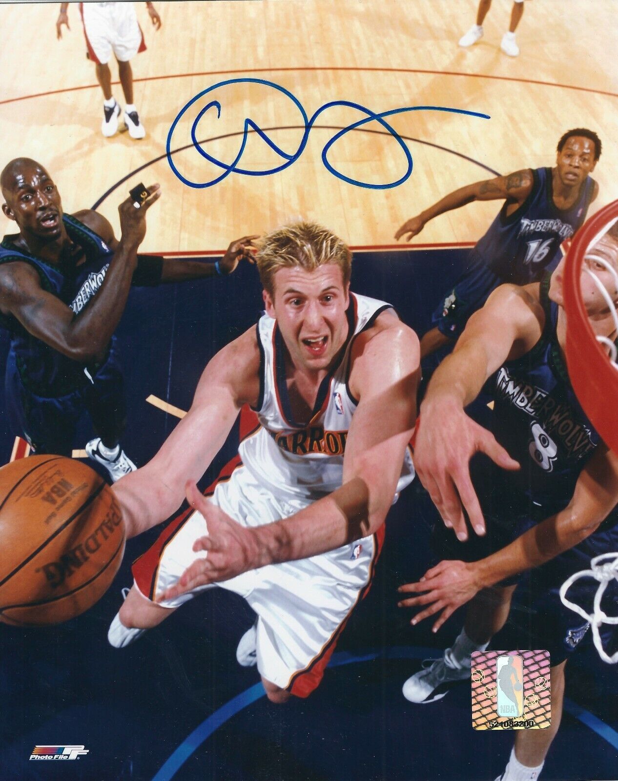 Signed 8x10 TROY MURPHY Golden State Warriors Autographed Photo Poster painting w/COA