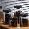 Airtight Glass Food Storage Jars - Transparent, Sealed, Moisture-Proof, and Vacuum Containers for Coffee Beans, Available in 500/900/1200/1800ml - Essential Home Supplies