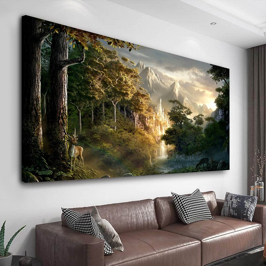 Fantasy Forest - Lord of the Rings Inspiration Canvas Art