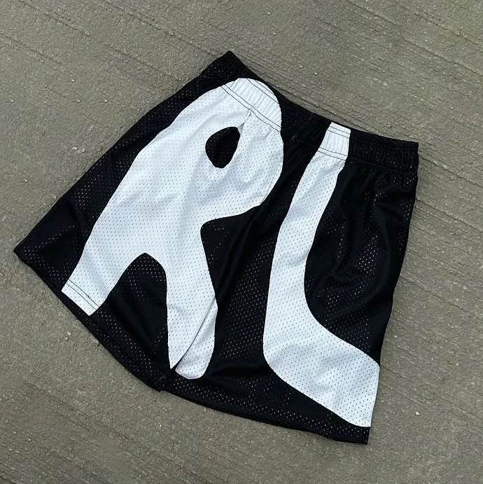 Simple Letter Rl Mesh Shorts SOPULA