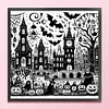 Halloween Hut - 11CT Stamped Cross Stitch - 50*50cm - Halloween