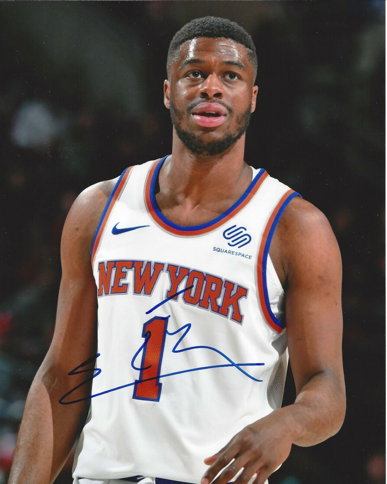 Emmanuel Mudiay Autographed 8x10 New York KnicksA501