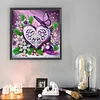 Flowers Butterfly - Crystal Rhinestone Diamond Painting