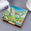 (US Local)Butterfly PU Diamond Painting Notecard Box Contains 150 Sheets of Paper
