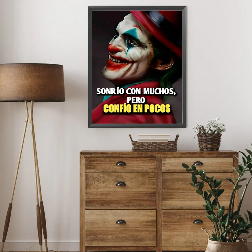 Full Round Diamond Painting 40*50cm - Clown Smile