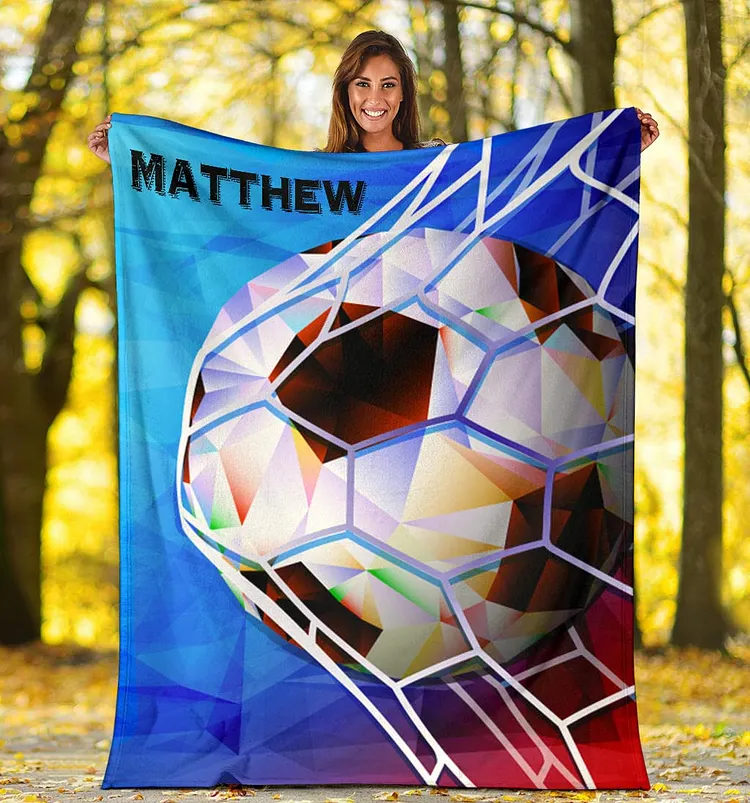 Personalized Soccer Blanket For Comfort & Unique|BKKid206