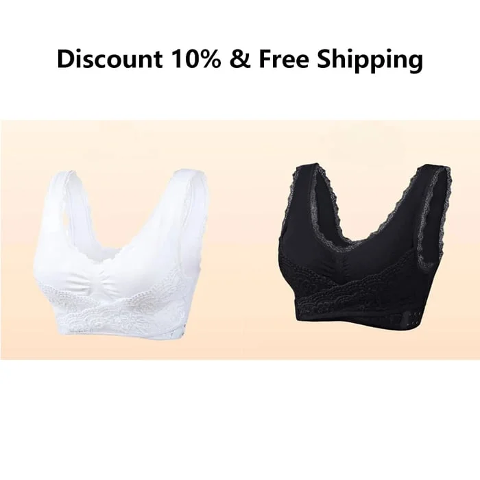 Comfy Corset Bra Front Cross Side Buckle Lace Bras