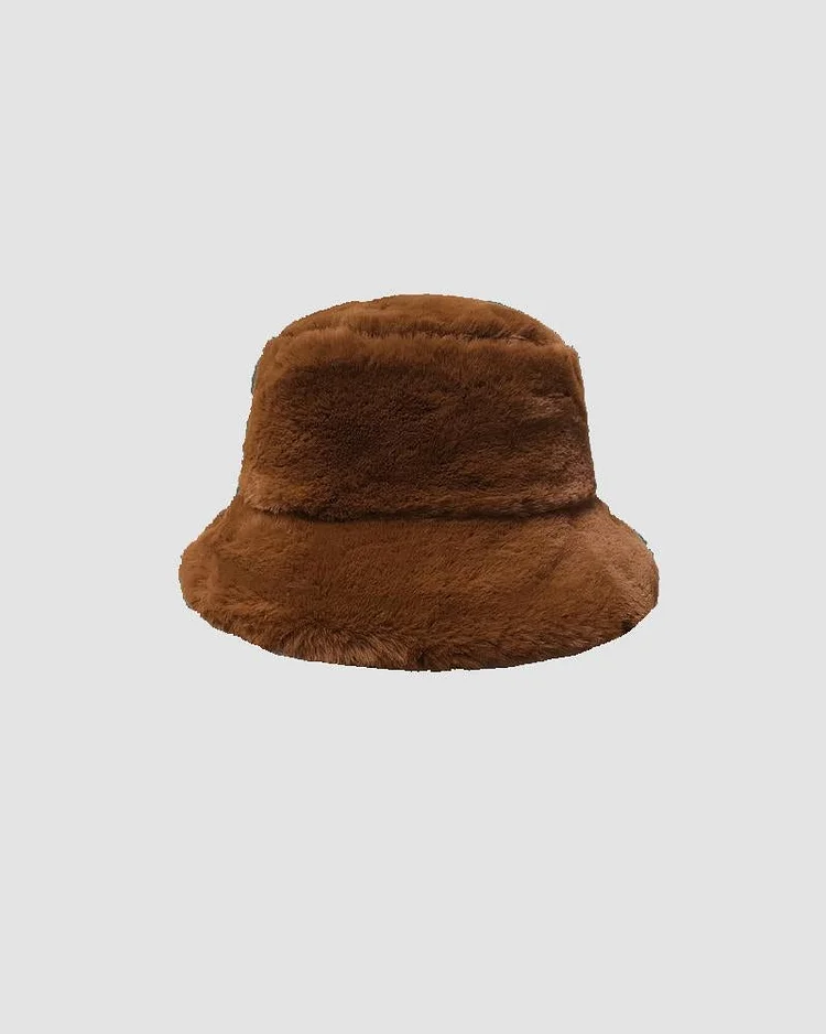 Pet Me Furry Bucket Hat | Chacha Black