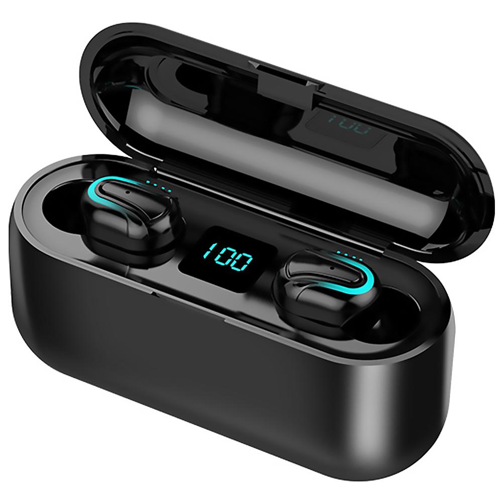 

TWS Wireless Bluetooth 5.0 8D Stereo Earphones with LED Display Charge Box, 501 Original