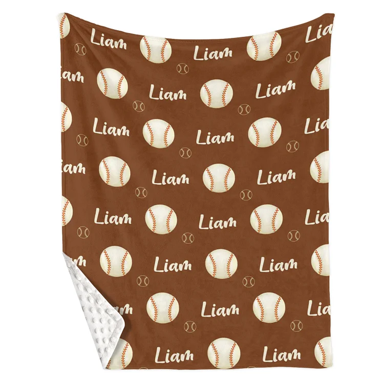 Custom Toddler Blankets for Girls: Personalized Baseball Baby Blankets with Cozy Flannel Fabric - Custom Baby Gifts for Newborns Infants