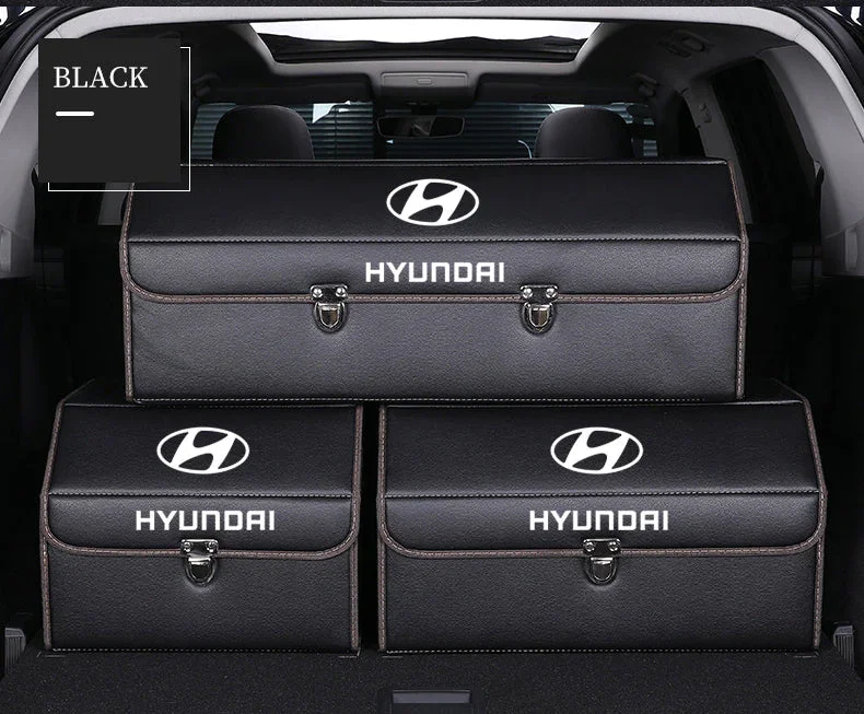Car Trunk Leather Storage Box