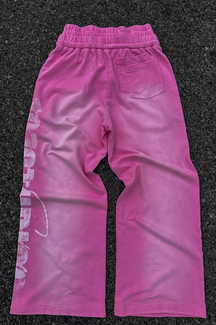 Edgy Y2K Drawstring Long Casual Pants