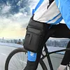 Men Drop Leg Bag Multipocket Fanny Pack Motorcycle Waist Bag for Walking (Black)