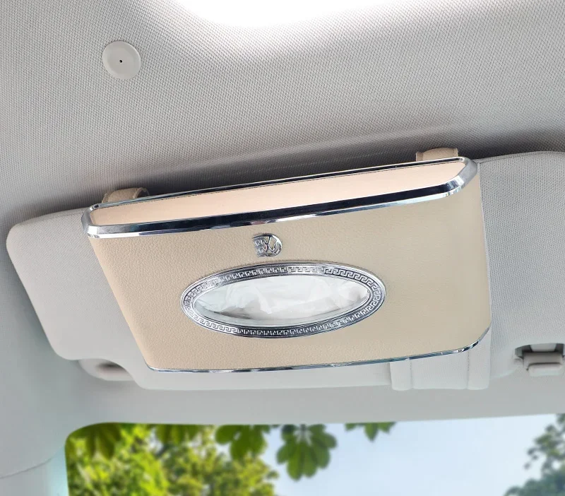 Car Paper Box Hanging Sun Visor Tissue Box Car Interior Decoration Supplies