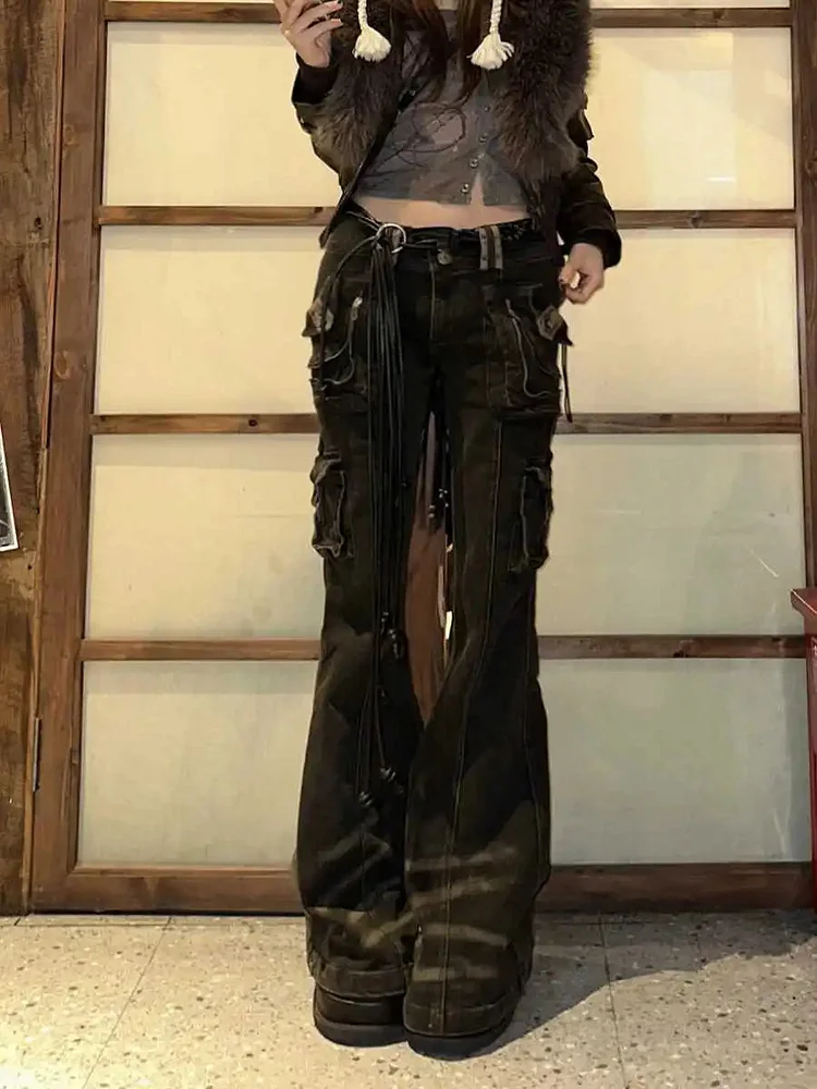 Korean Gothic Grunge Cargo Pant