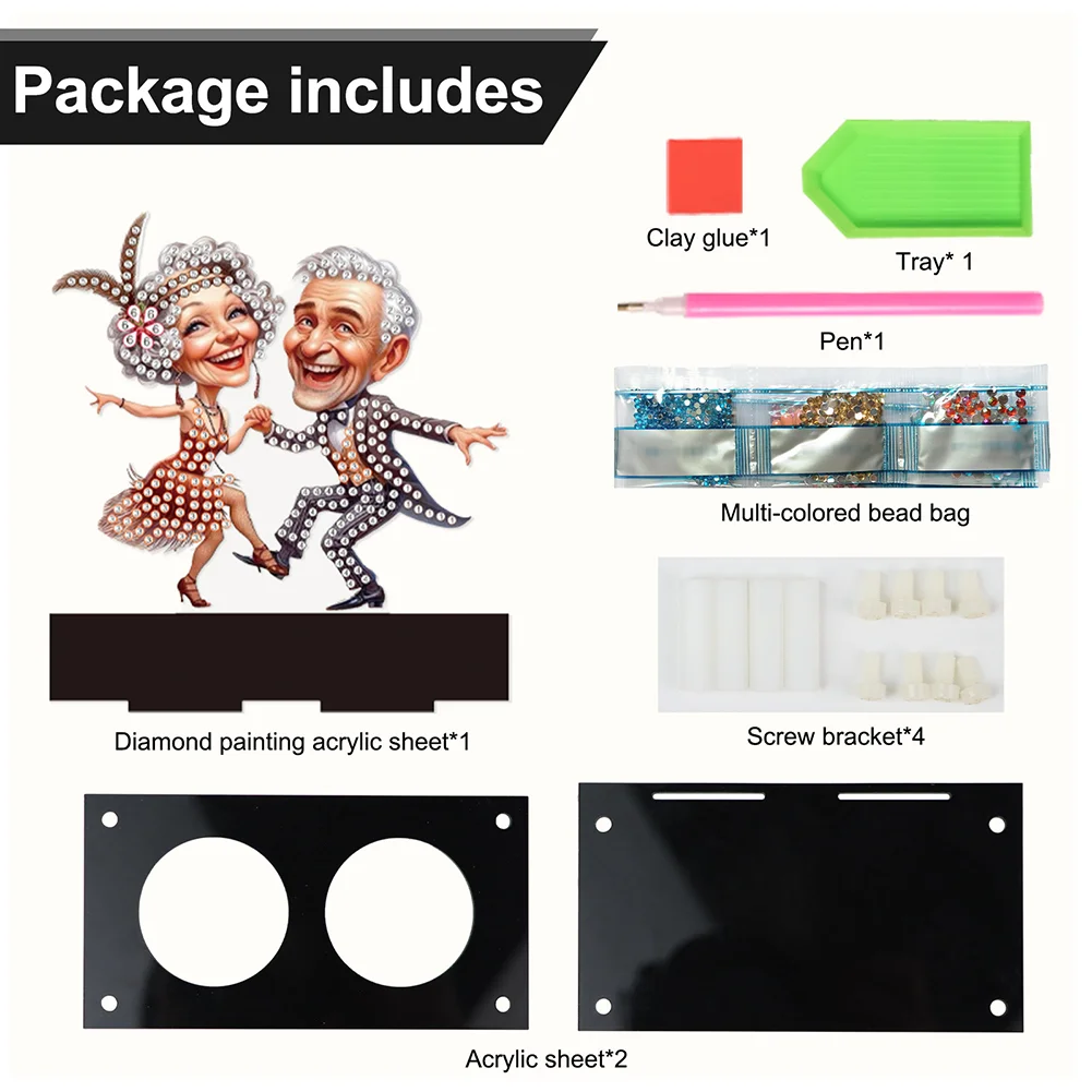 DIY Old People Diamond Painting Candle Holder Ornaments Aromatherapy Candle Holder