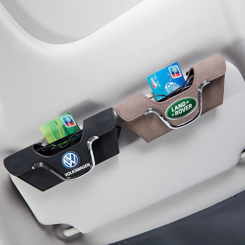Fashion Suede Car Glasses Holder